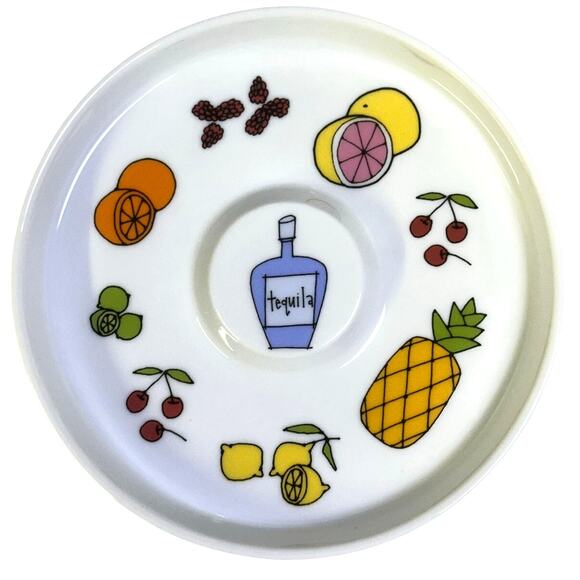 Margarita by Ursula Dodge 1970s Platter Salt Dish & 8 Appetizer Plate Set-Retro - Picture 6 of 16